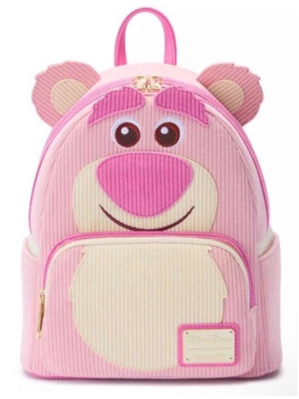 Disney Parks Loungefly Toy Story Lotso Bear Scented Corduroy Mini Backpack NWT